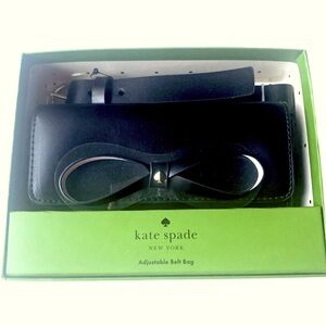 NWT Kate Spade Leather Belt Bag Black Bow
Size: L/XL